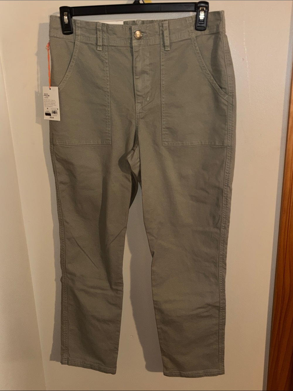 Knox Rose Olive Green Straight-Leg Utility Pants Size M (32Wx30L)